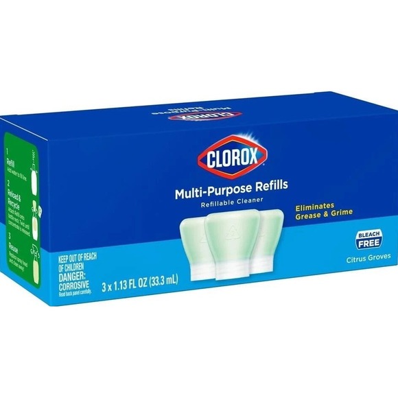 15ct Clorox Multi-Purpose Spray Concentrate 3ct x 5 boxes Citrus Groves Scented - Picture 3 of 7